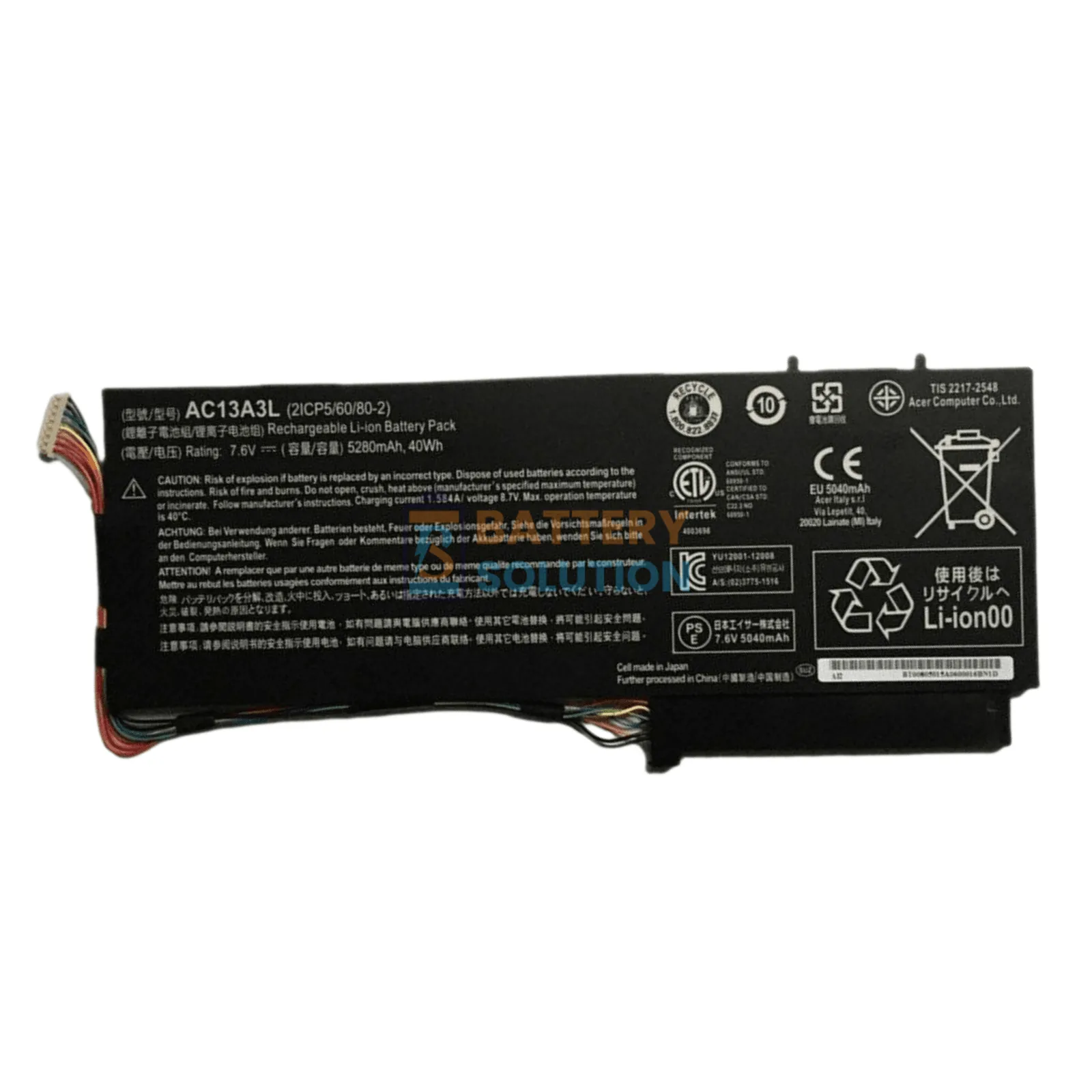 Acer AC13A3L ল্যাপটপ ব্যাটারি