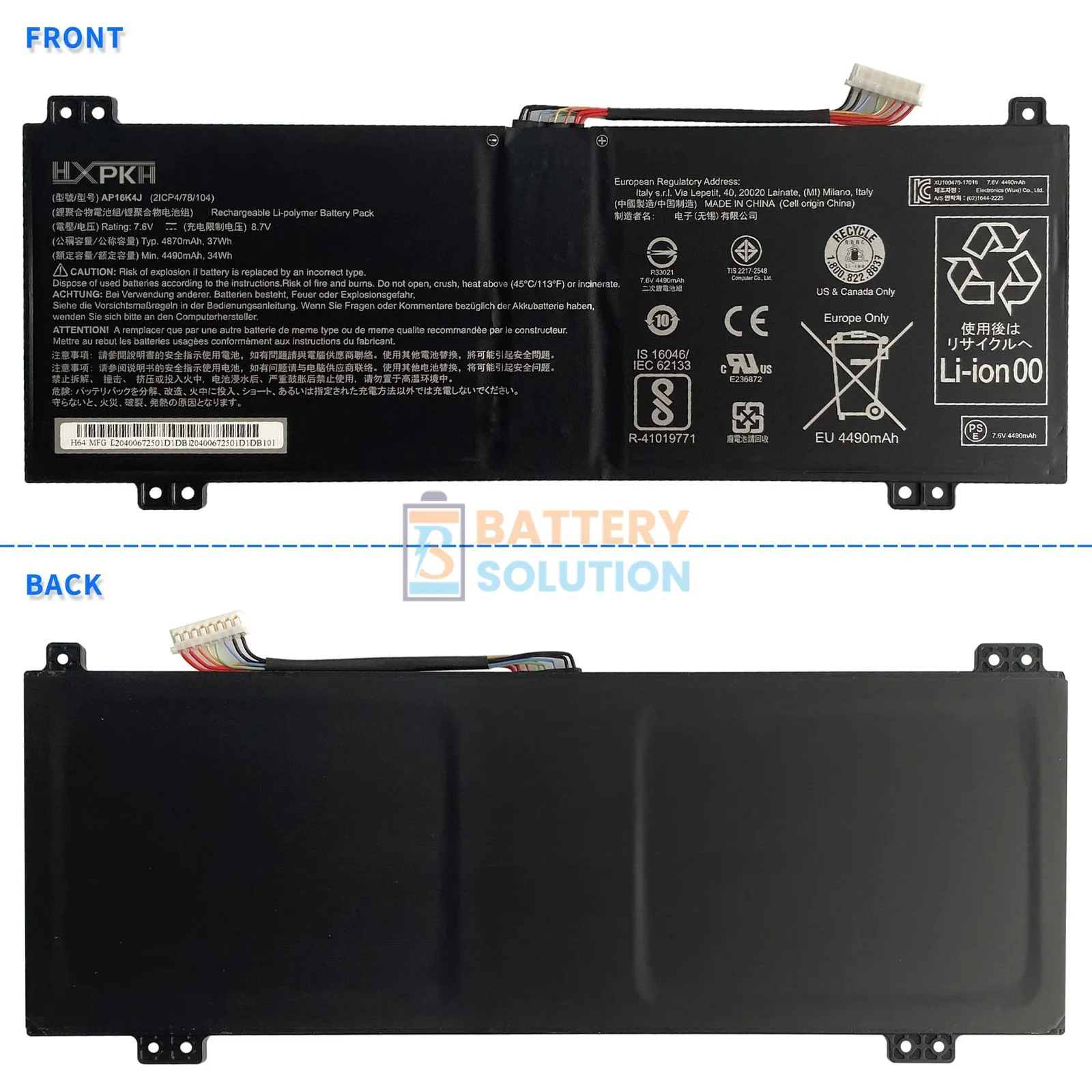 Acer AP16K4J Laptop Battery