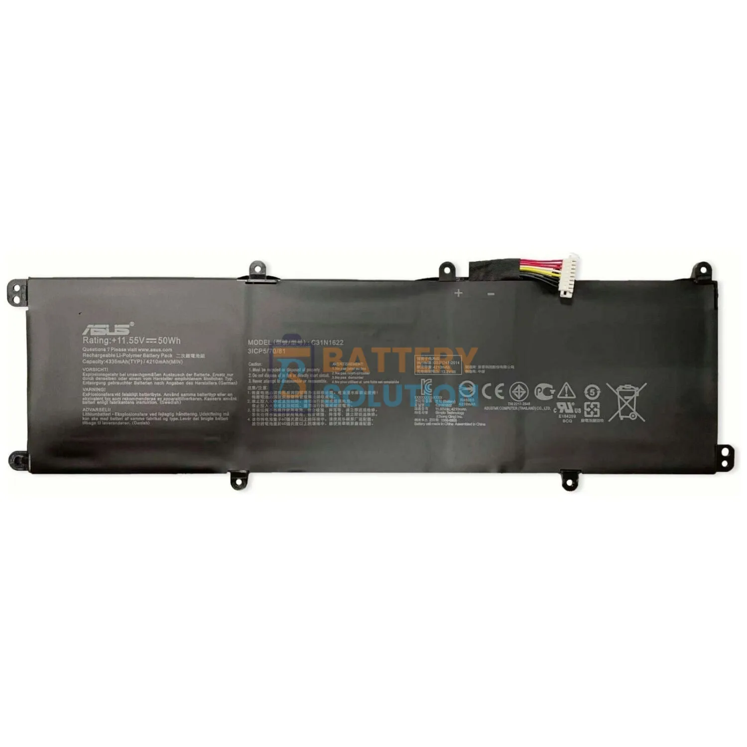 Asus C31N1622 ল্যাপটপ ব্যাটারি
