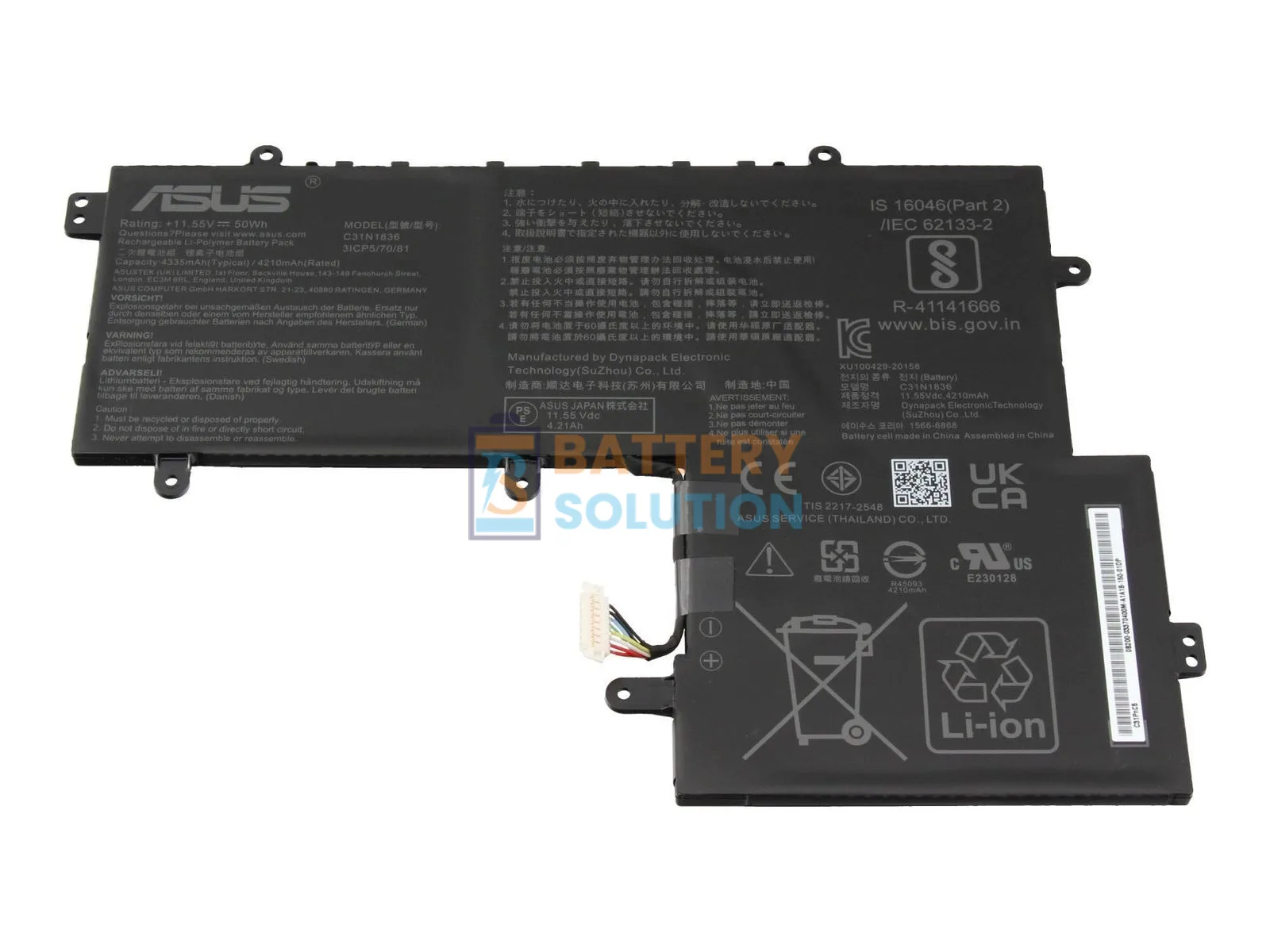 Asus C31N1836 Laptop Battery