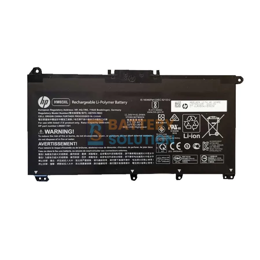 HP HW03XL ল্যাপটপ ব্যাটারি