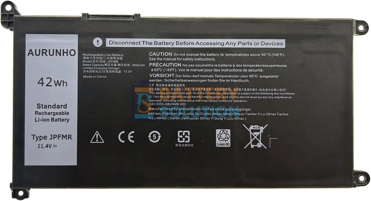 Dell JPFMR ল্যাপটপ ব্যাটারি