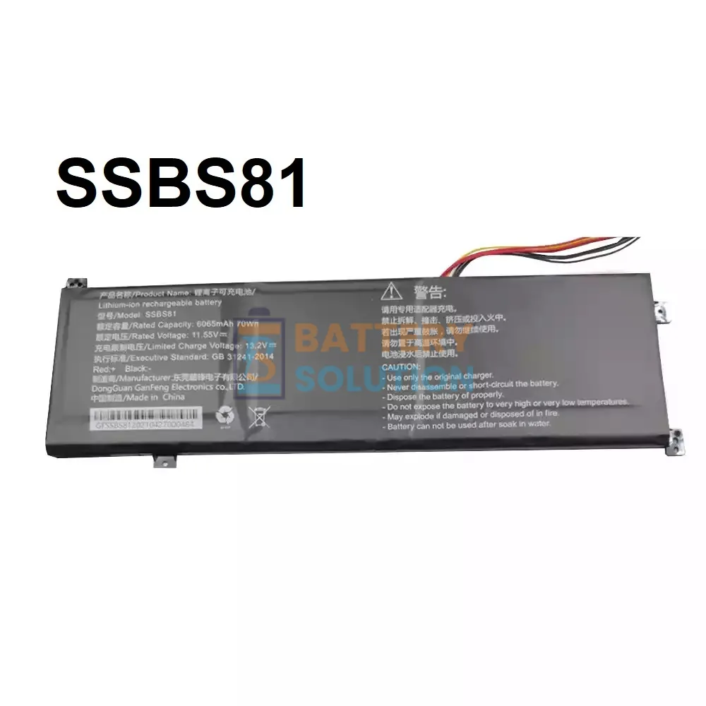 Clevo SSBS81 ল্যাপটপ ব্যাটারি
