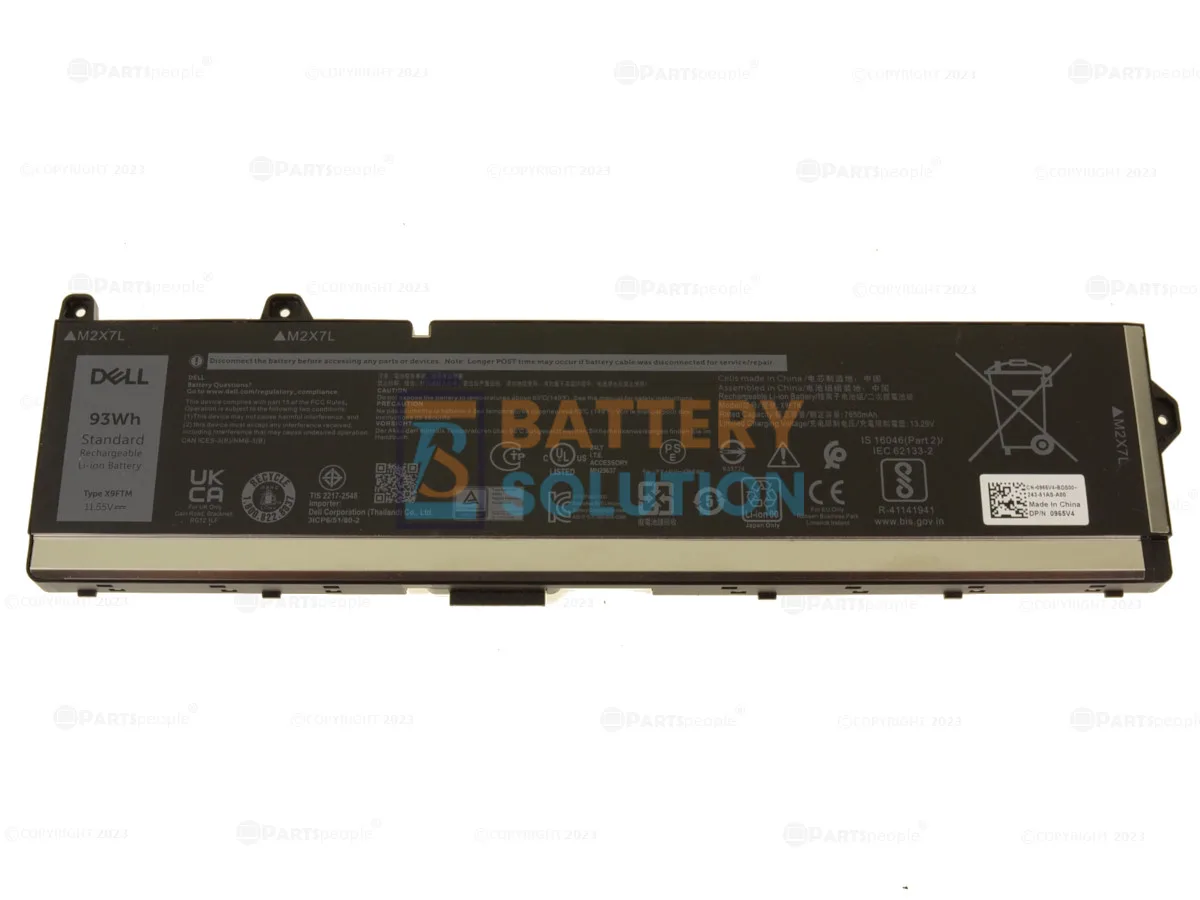 Dell X9FTM ল্যাপটপ ব্যাটারি