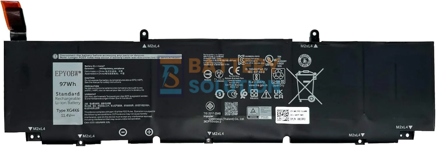 Dell XG4K6 Laptop Battery