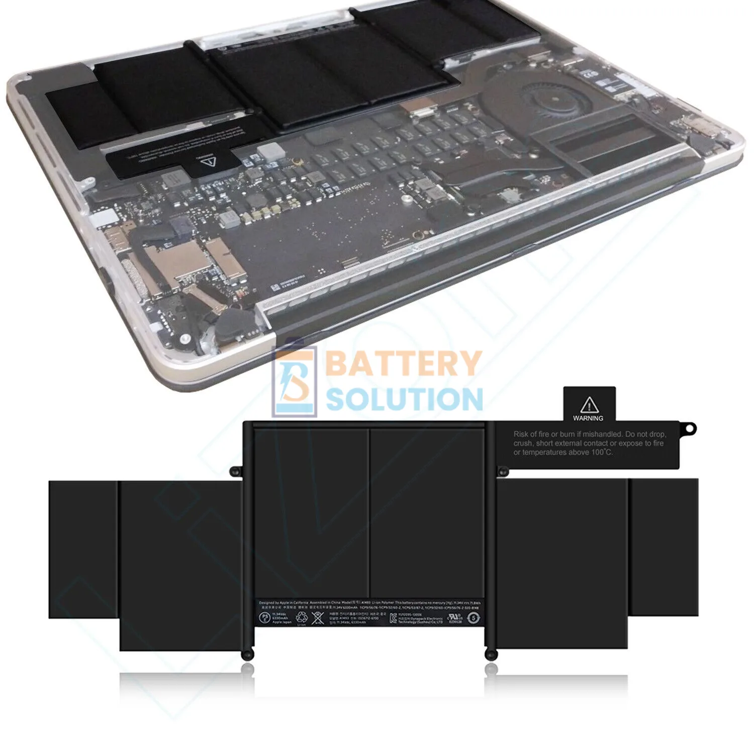 Apple A1493 Laptop Battery