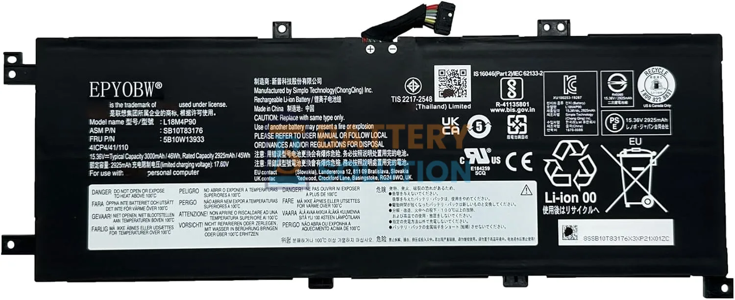 Lenovo L18M4P90 Laptop Battery