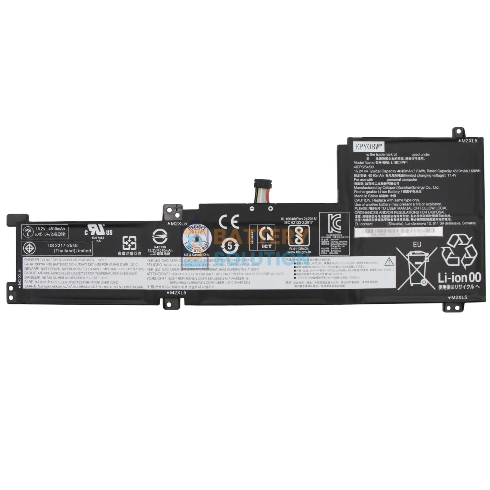 Lenovo L19C4PF1 Laptop Battery