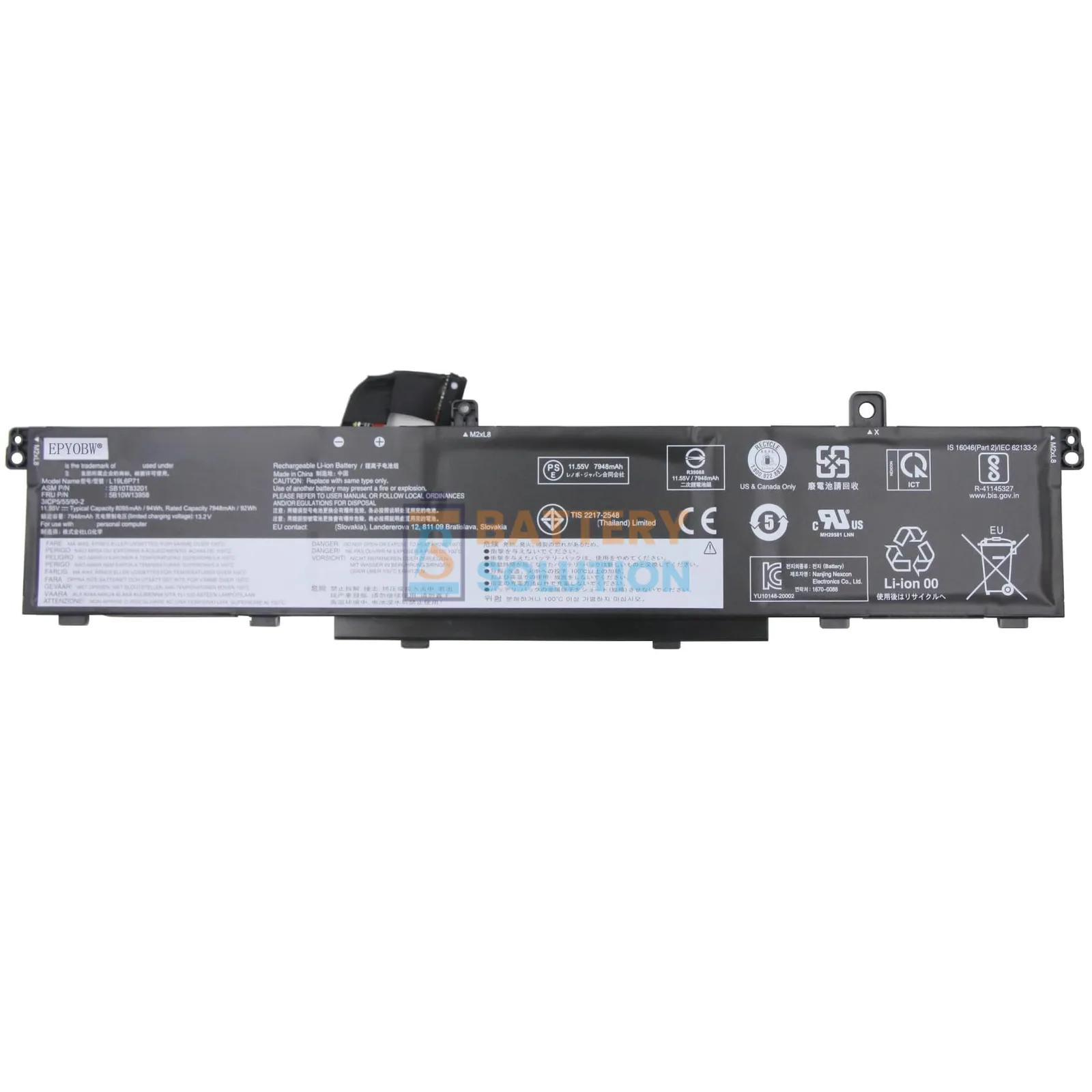 Lenovo L19C6P71 ল্যাপটপ ব্যাটারি